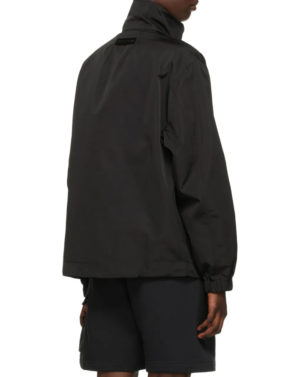 Logo Plaque High-Neck Windbreaker