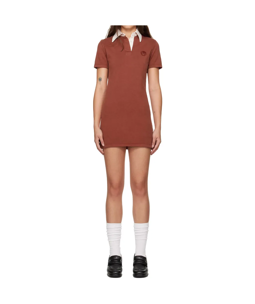 Logo-Embroidered Polo Dress