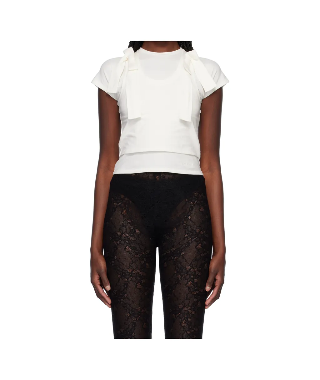 Multi-Layer Ribbon T-Shirt