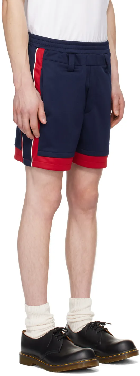 Logo-Appliqué Striped Track Shorts