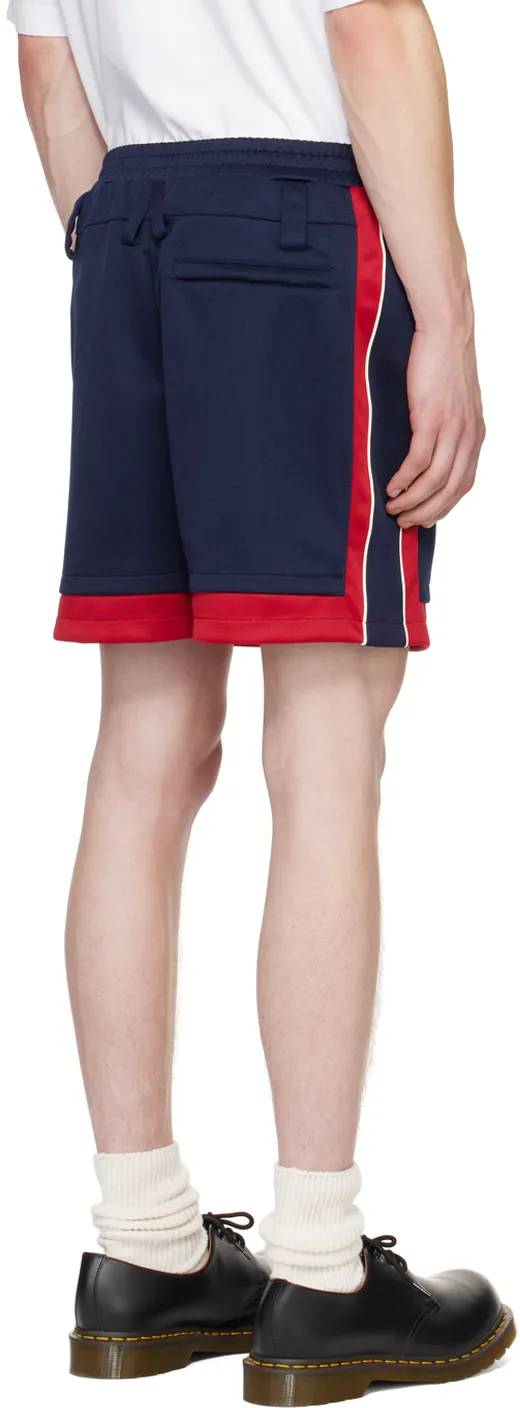Logo-Appliqué Striped Track Shorts