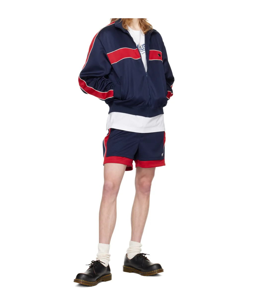 Logo-Appliqué Striped Track Shorts