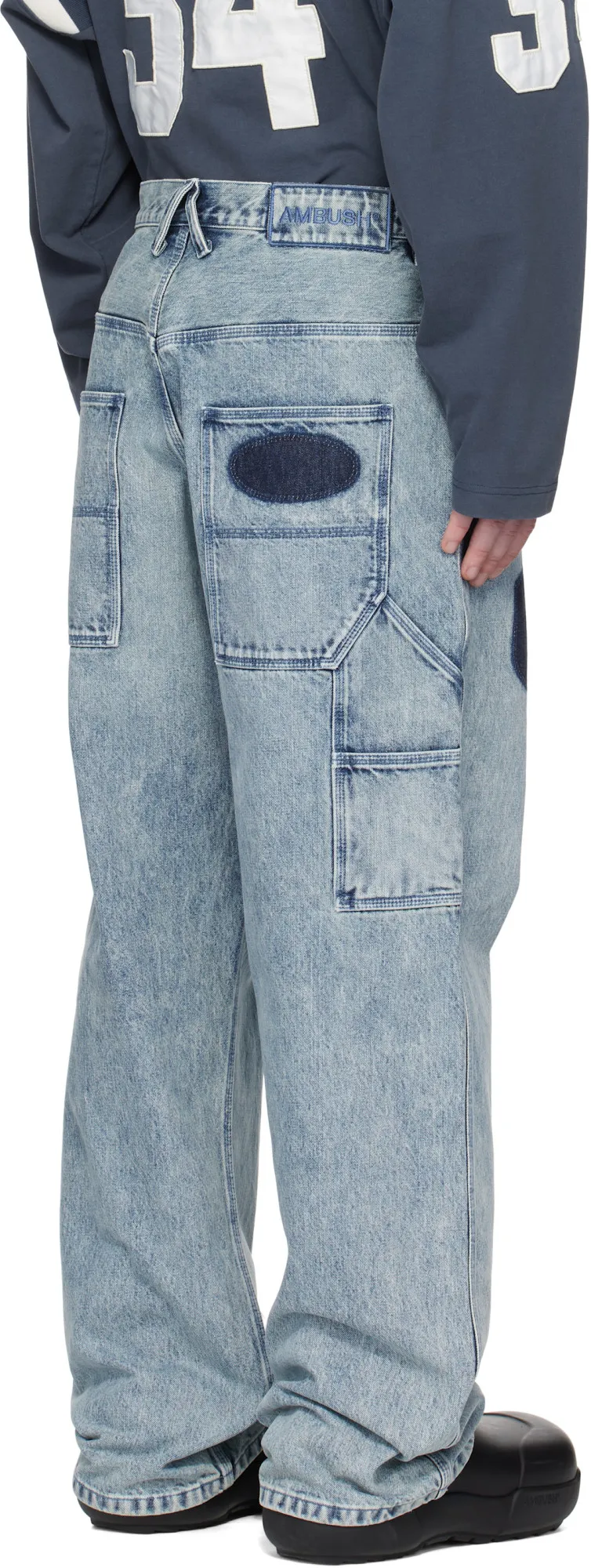 Cotton Straight-Leg Jeans