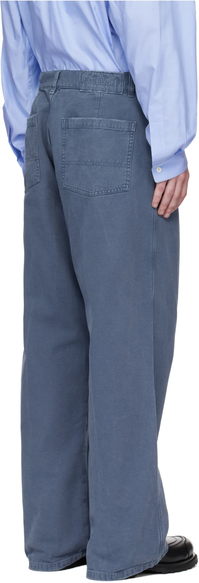 Cotton Straight-Leg Trousers