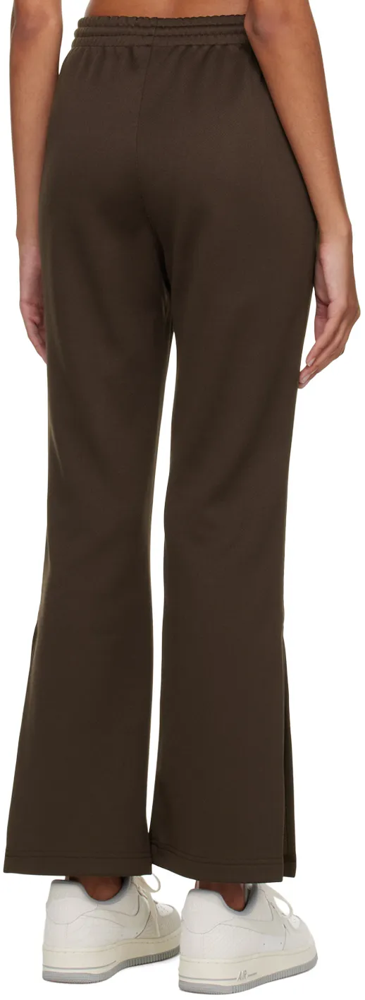 Pintuck Slit-Detail Track Pants