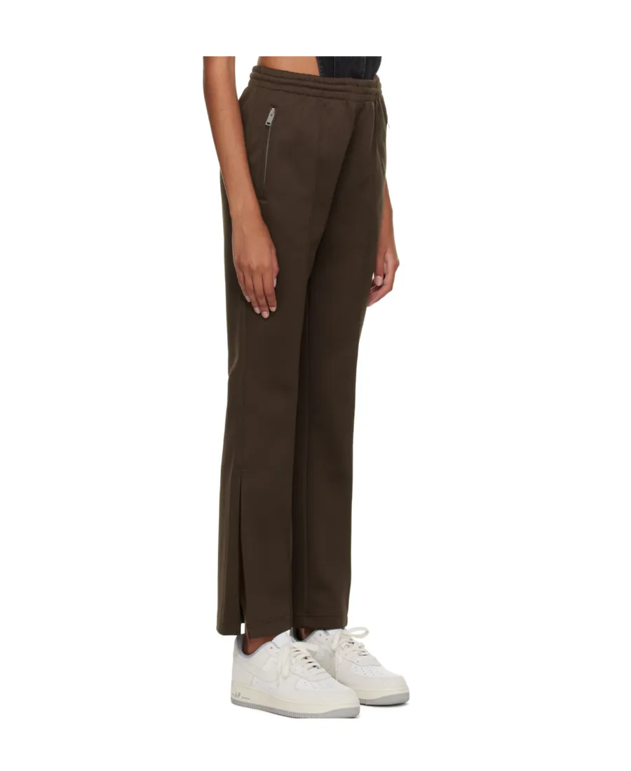Pintuck Slit-Detail Track Pants