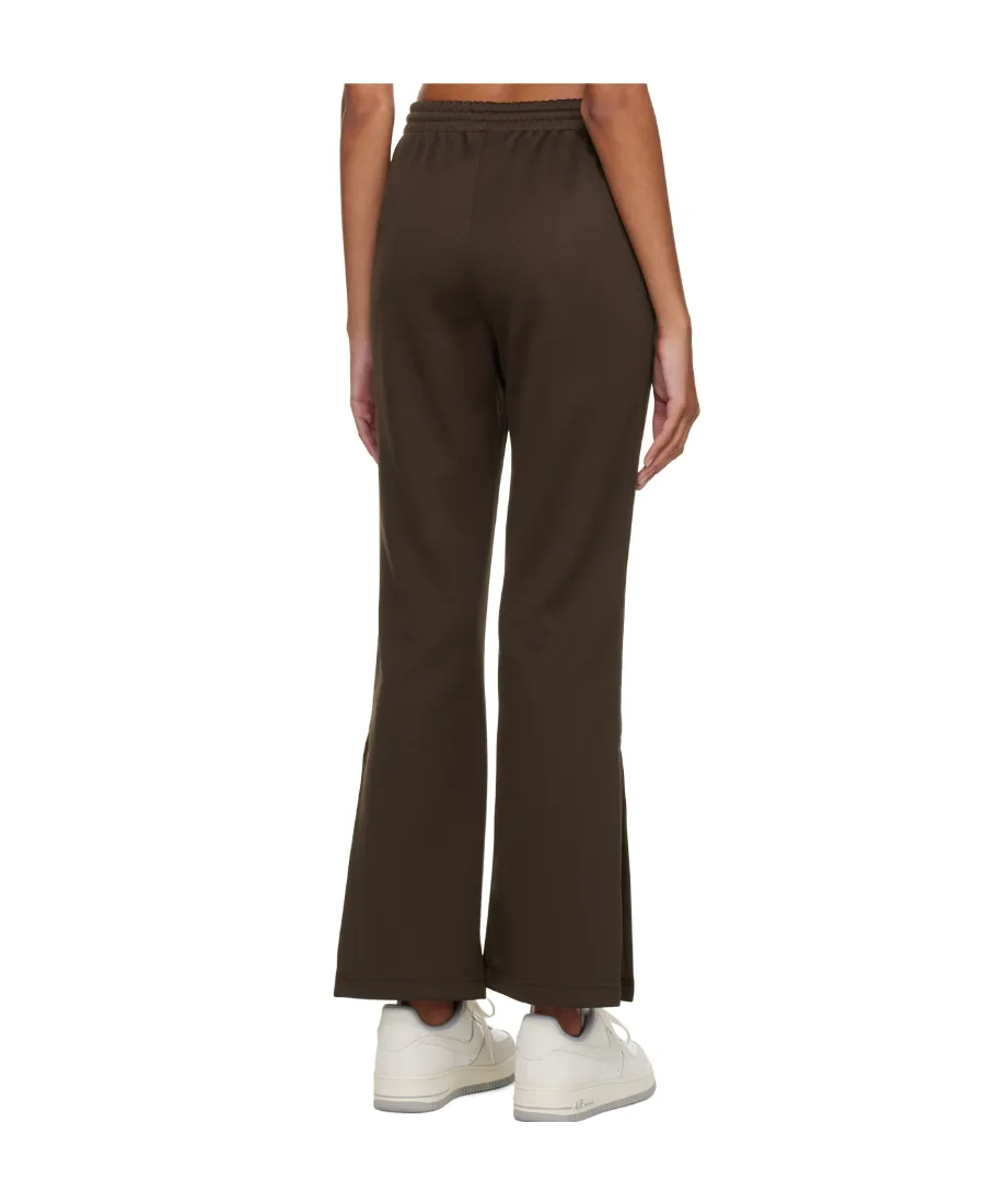 Pintuck Slit-Detail Track Pants