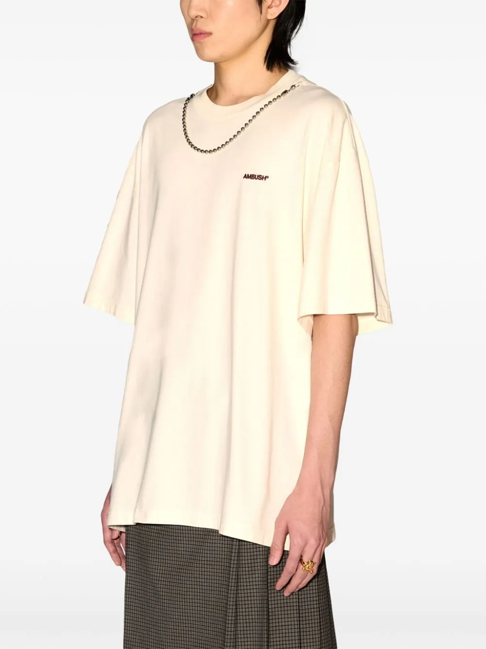 Ball-Chain Crewneck T-Shirt