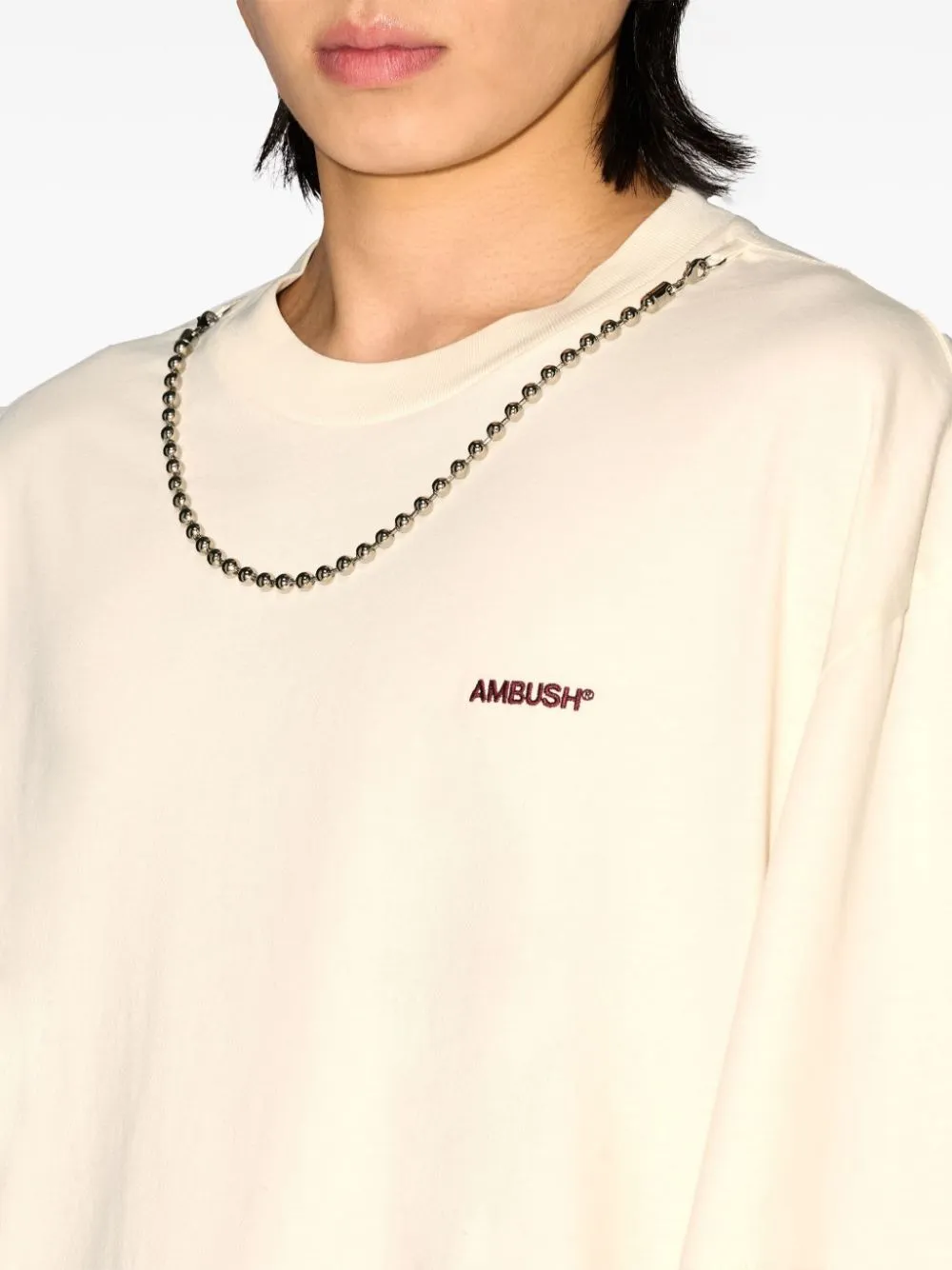 Ball-Chain Crewneck T-Shirt