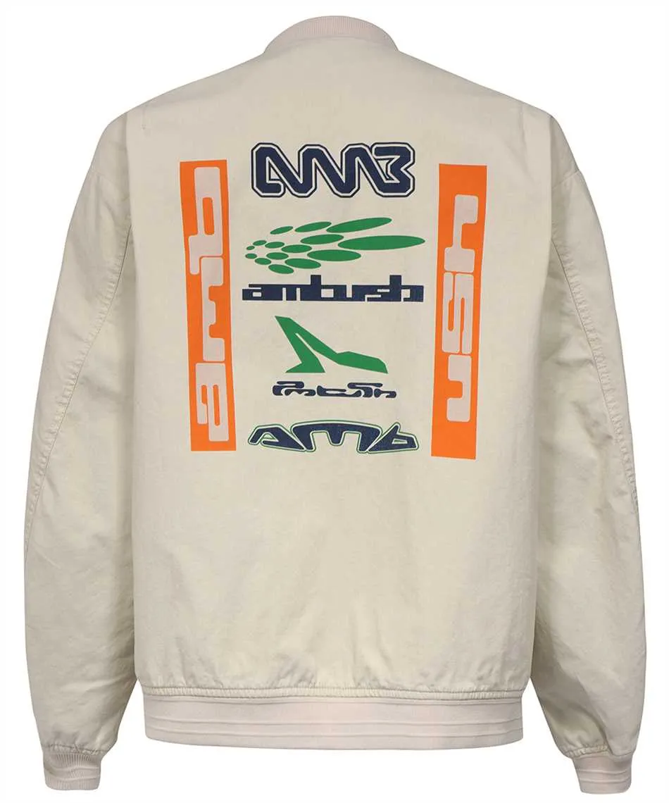 Logo-Print Bomber Jacket