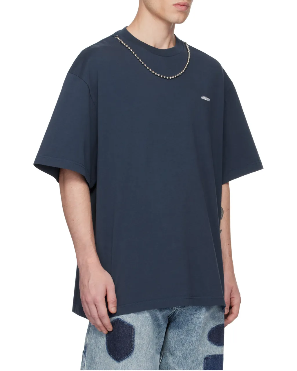Ball-Chain Crewneck T-Shirt