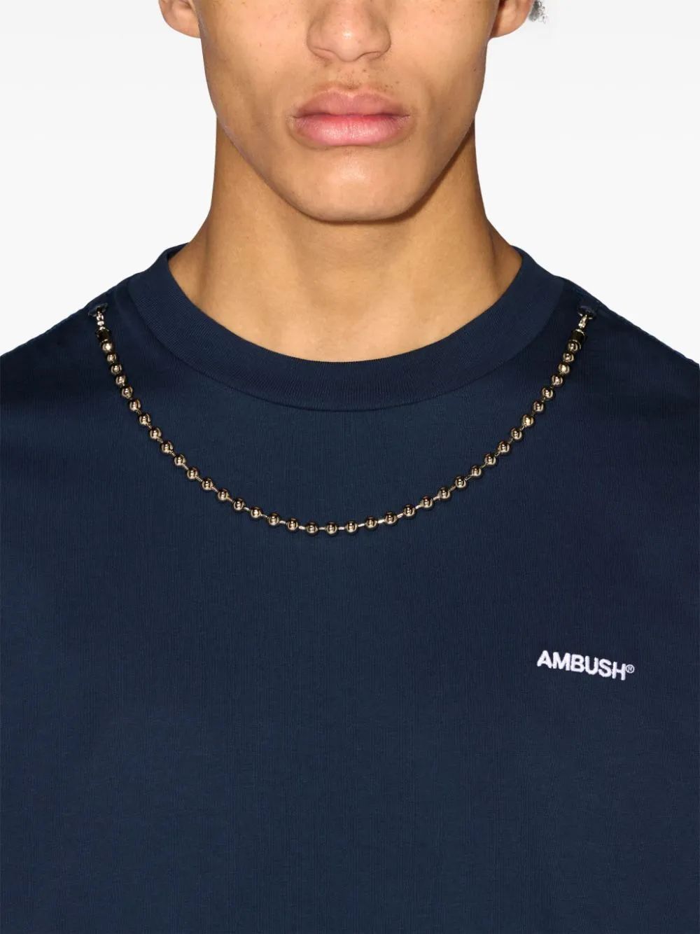 Ball-Chain Crewneck T-Shirt