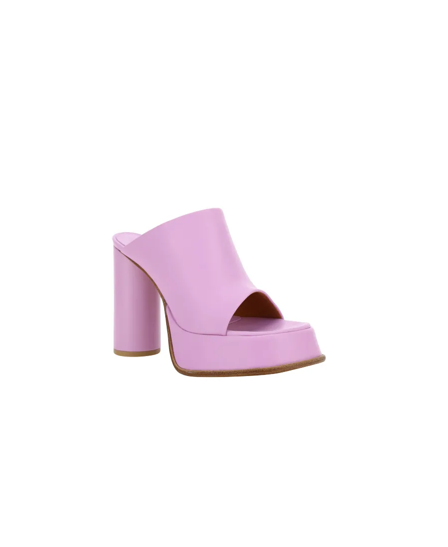 Open-Toe Heeled Slides