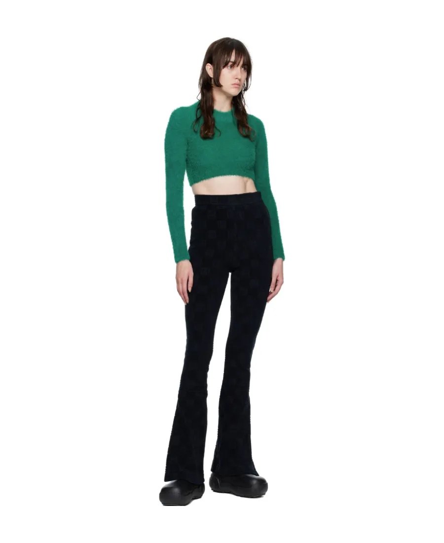Crop Fur Turtle Neck