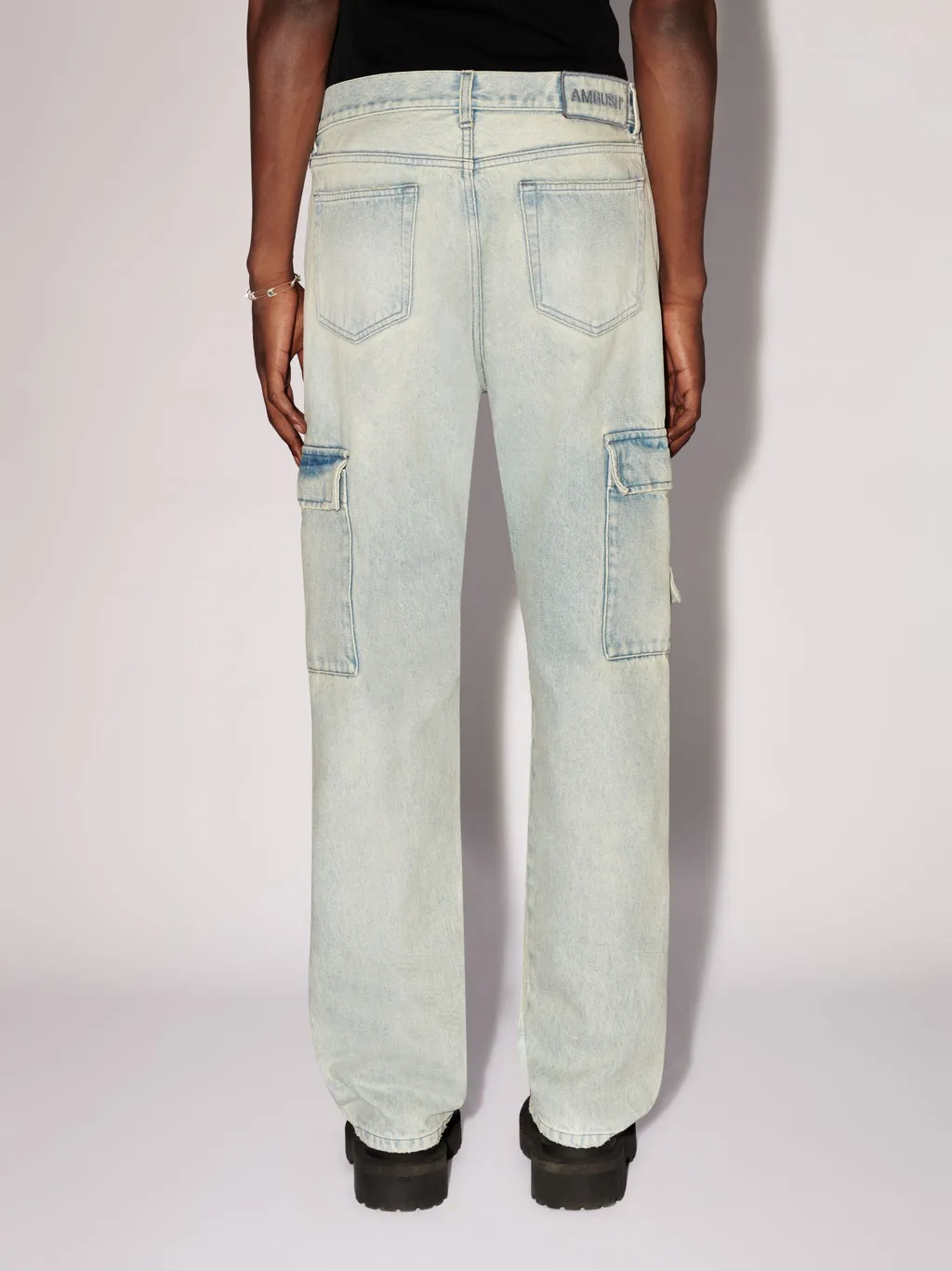 Slim Denim Cargo Jeans
