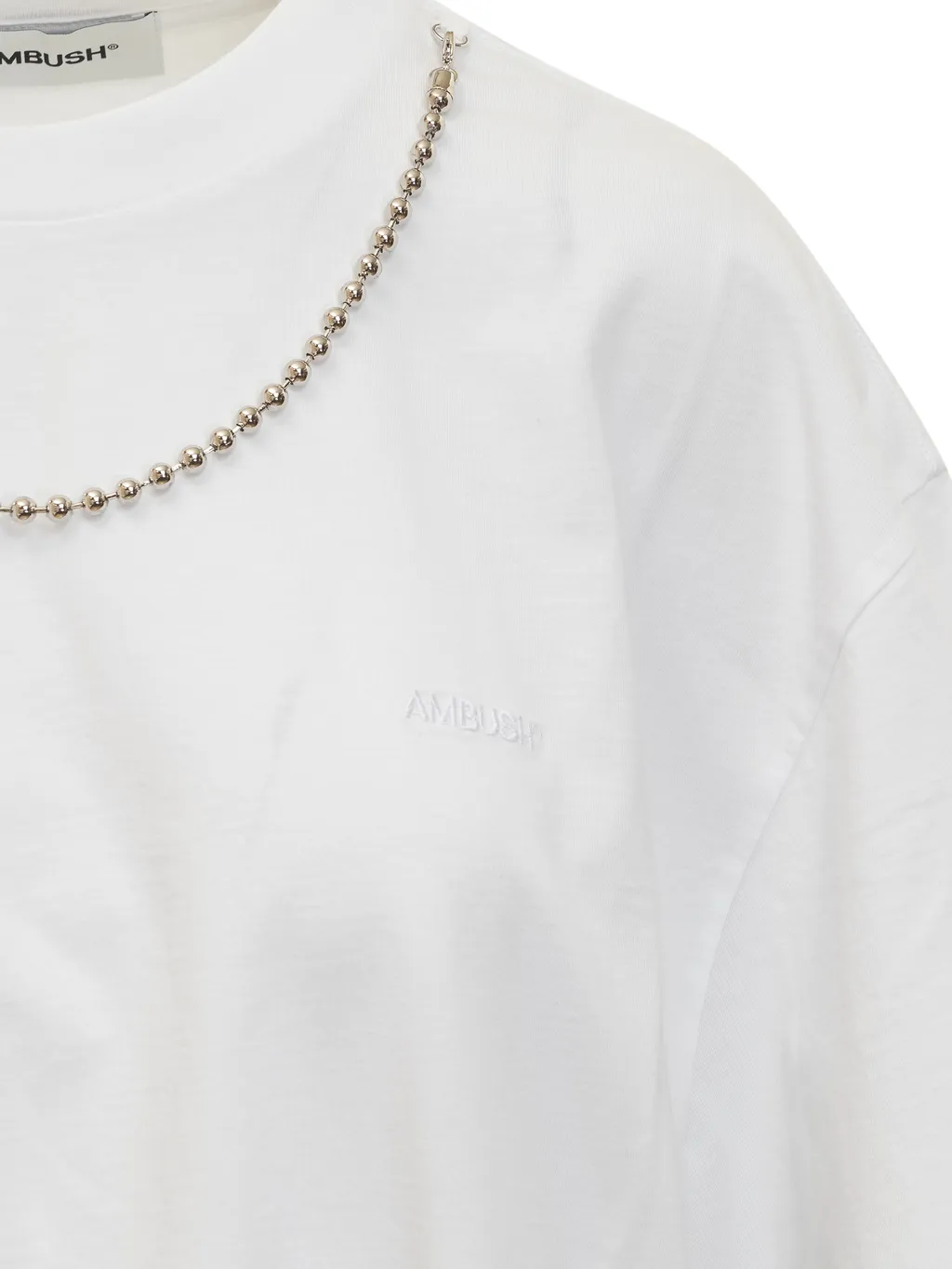 Ballchain Embellished Crewneck T-Shirt