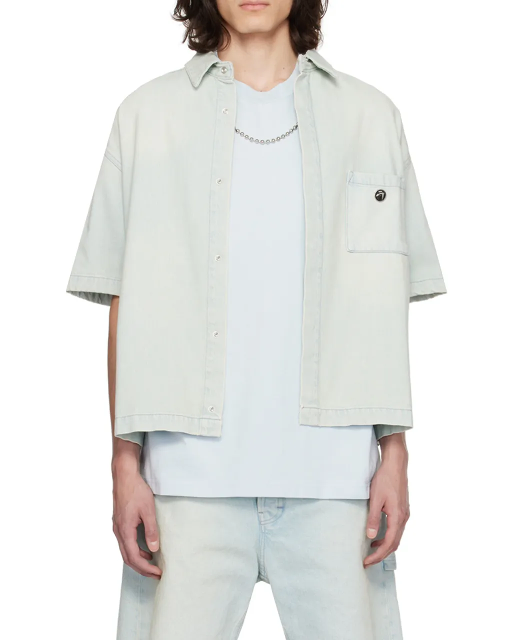Boxy Fit Denim Shirt