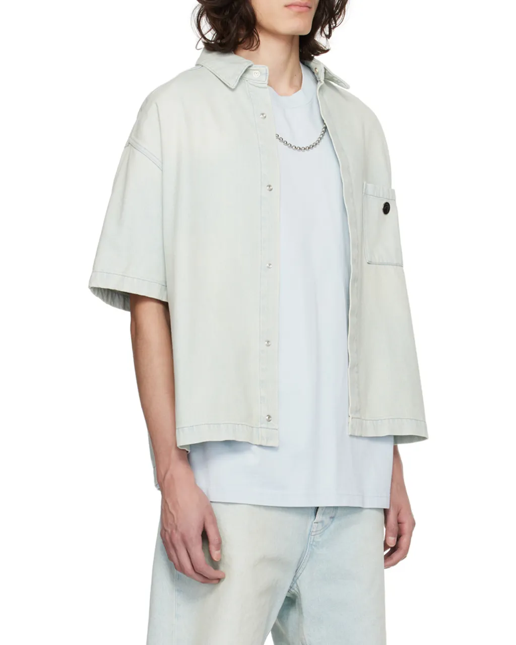 Boxy Fit Denim Shirt