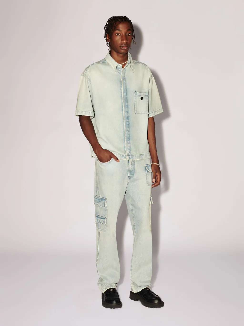 Boxy Fit Denim Shirt