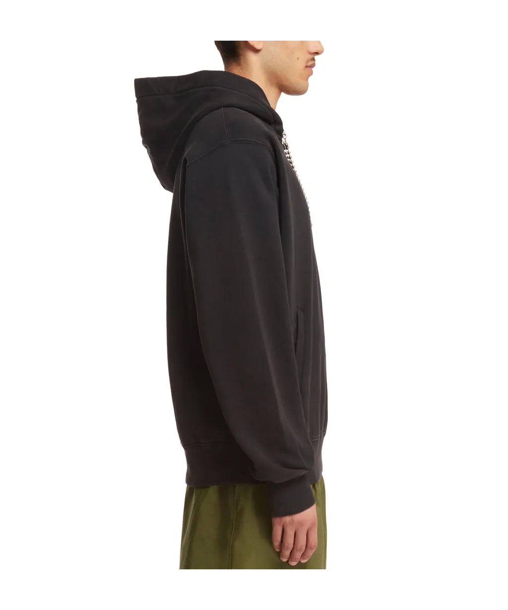 Ballchain-Detail Cotton Hoodie