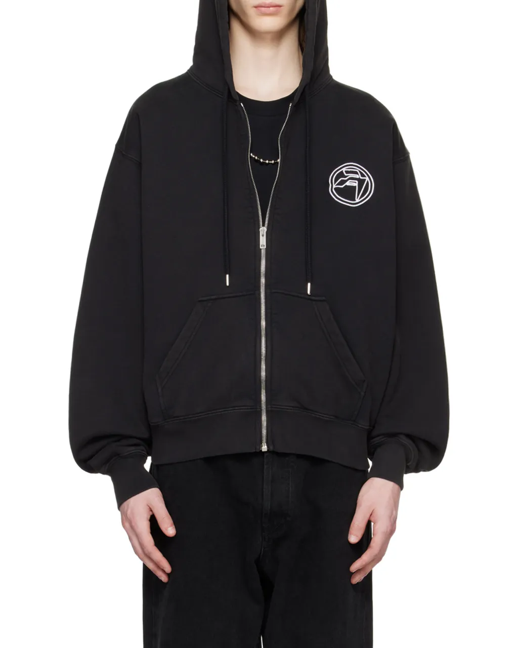 Amblem Zip-Up Hoodie
