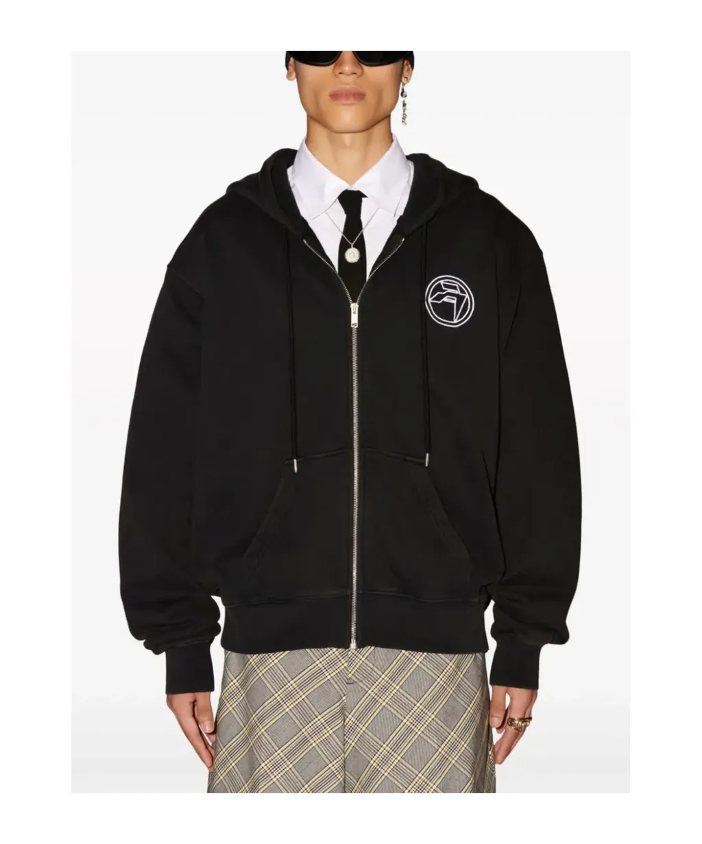 Amblem Zip-Up Hoodie