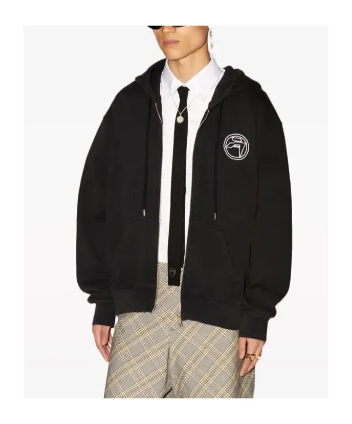 Amblem Zip-Up Hoodie