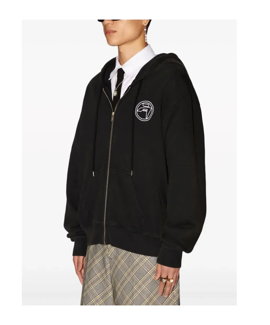 Amblem Zip-Up Hoodie