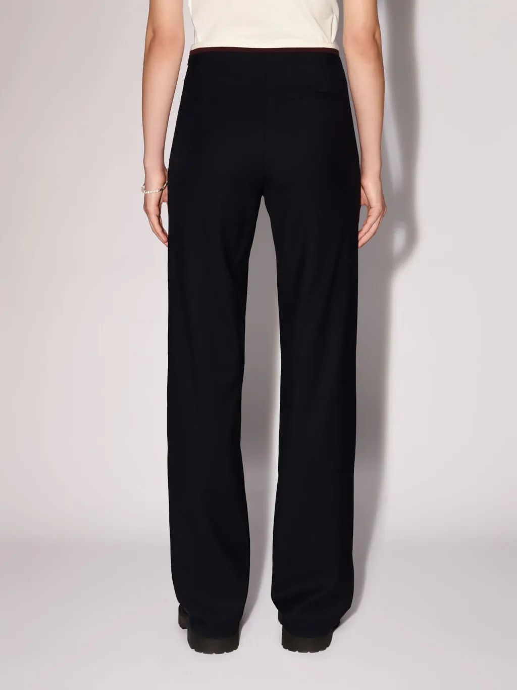 Slim-Cut Logo-Plaque Trousers