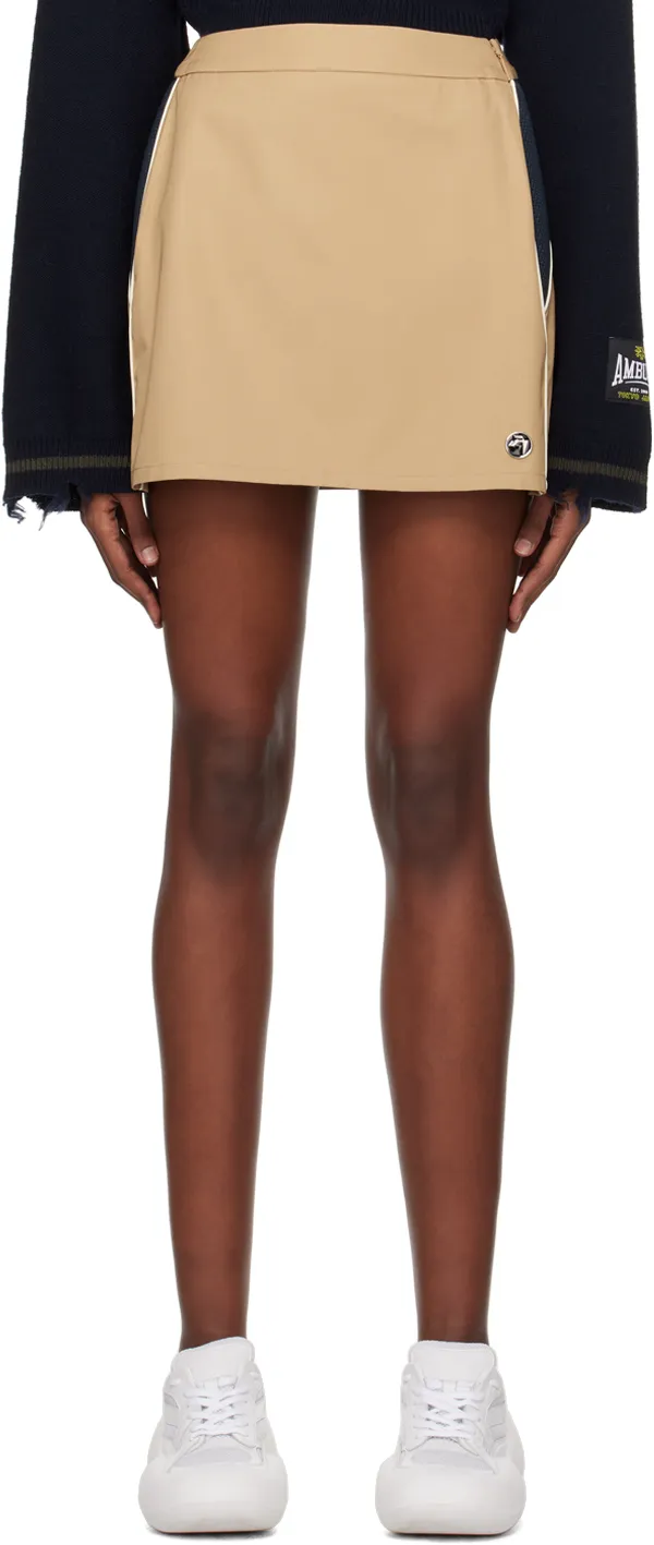 Sponge Logo Plaque Mini Skirt