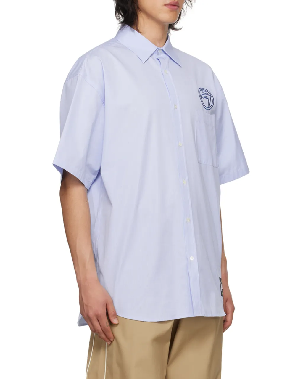Striped Circle Amblem Shirt