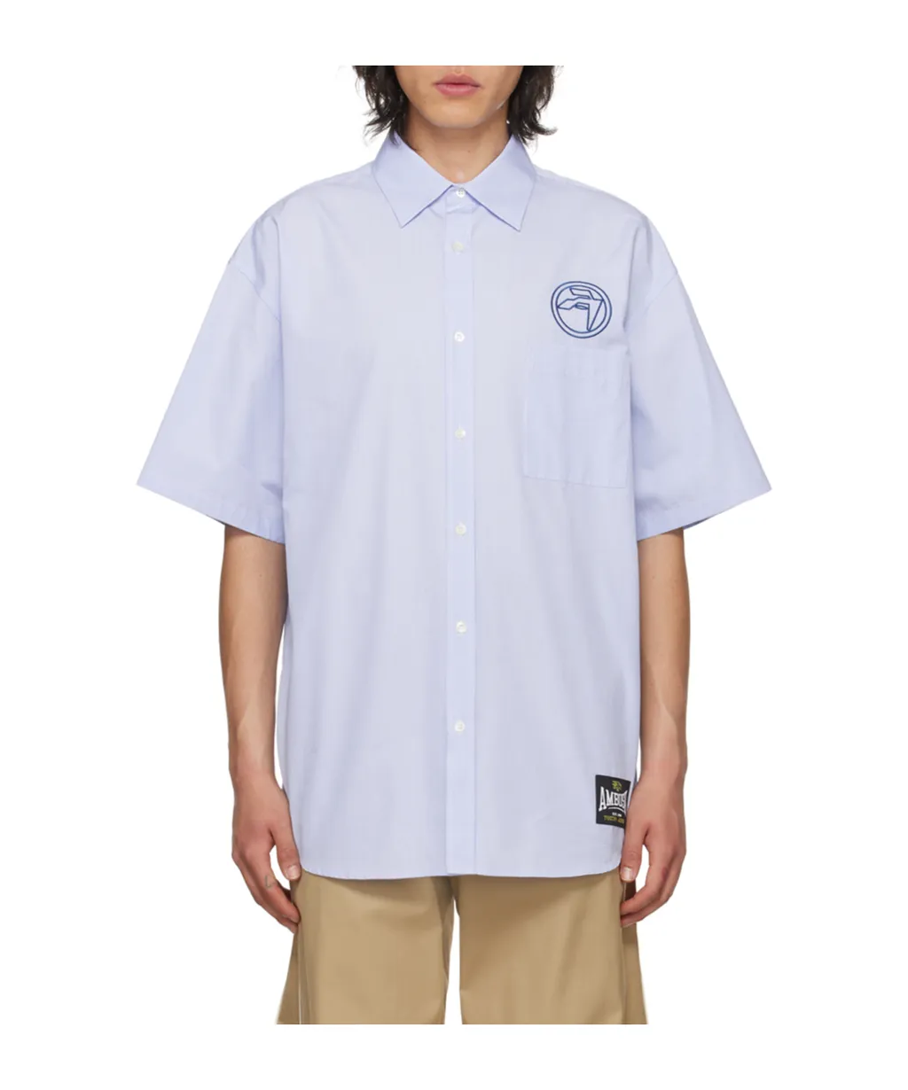 Striped Circle Amblem Shirt