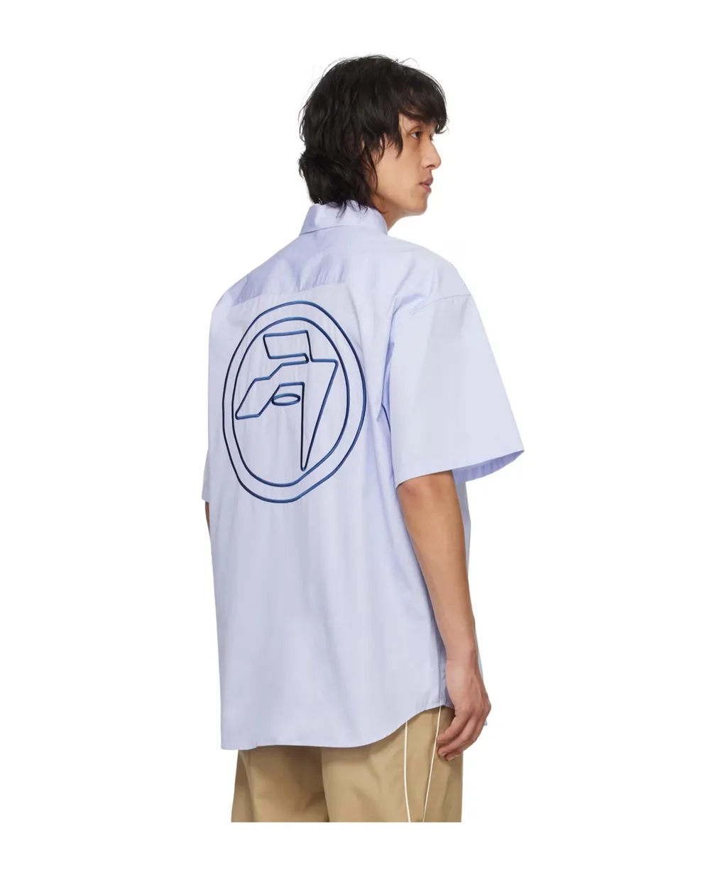 Striped Circle Amblem Shirt