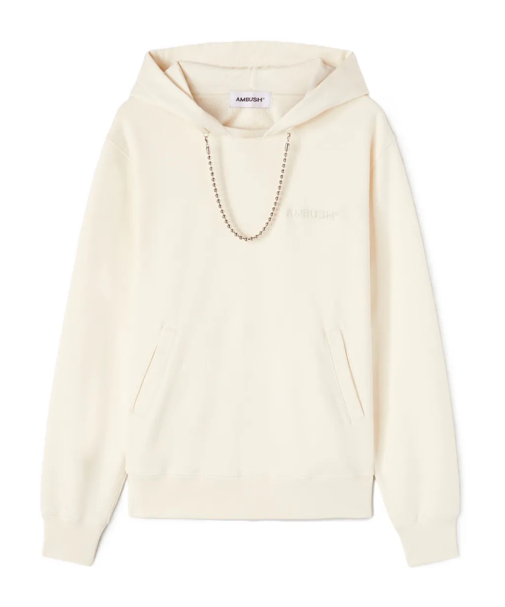 Ballchain Embellished Logo Embroidered Hoodie