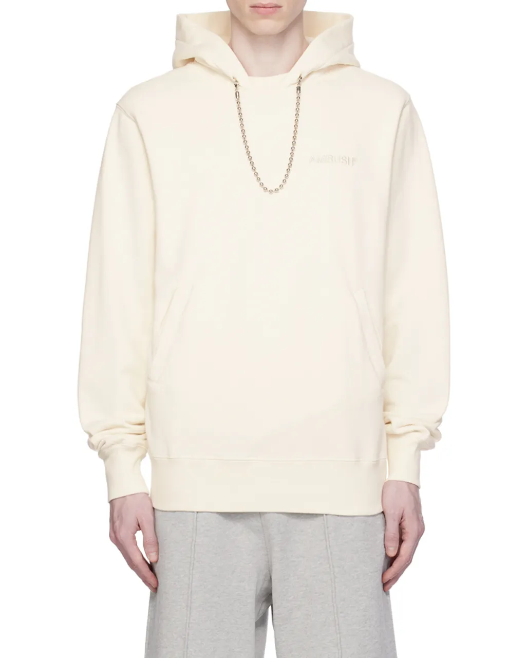 Ballchain Embellished Logo Embroidered Hoodie