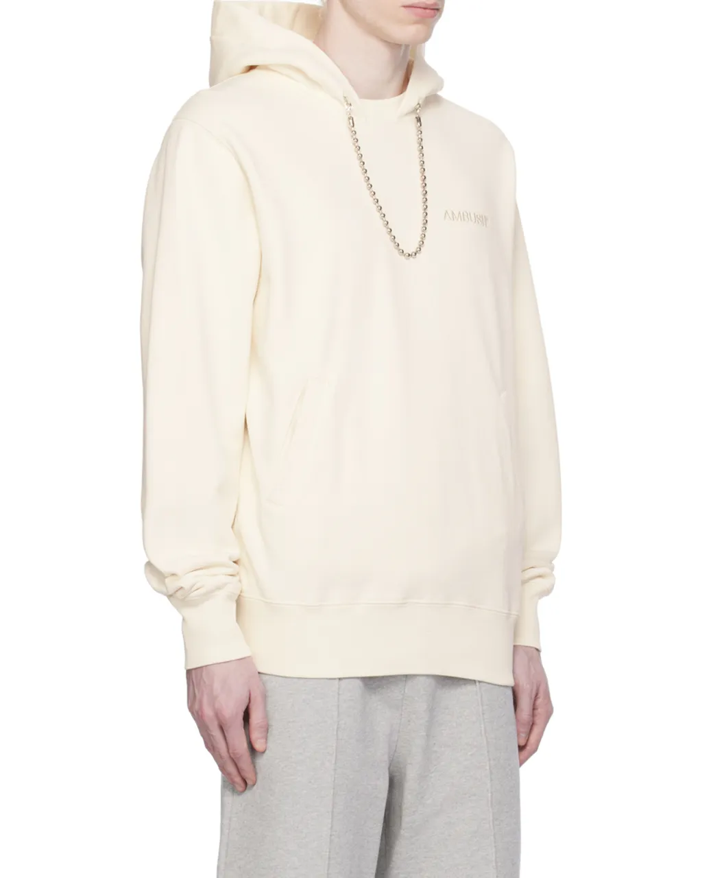 Ballchain Embellished Logo Embroidered Hoodie