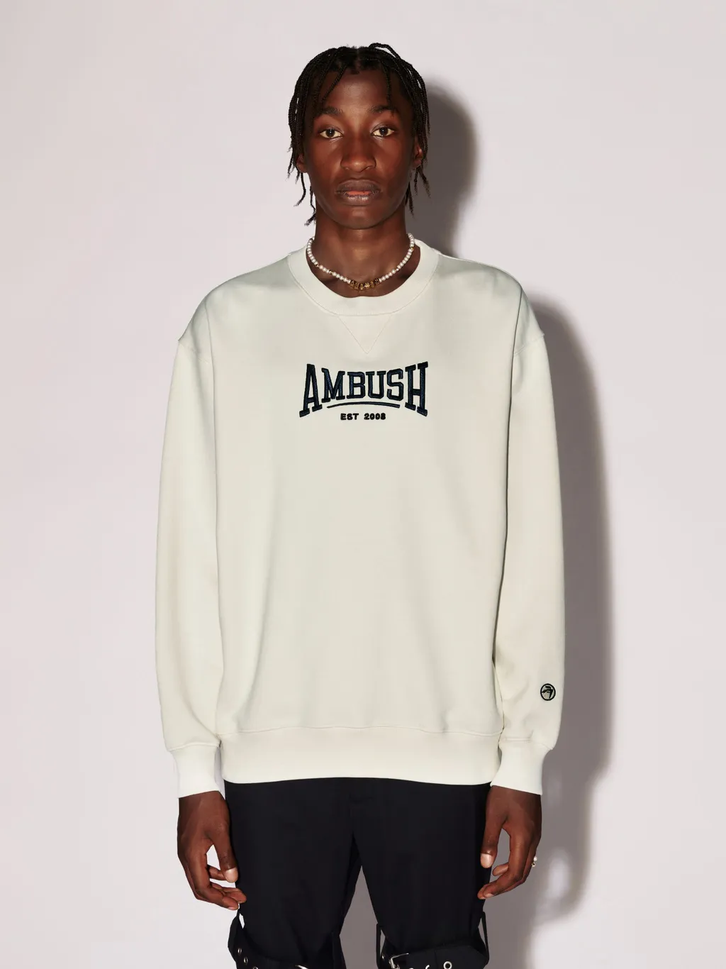 Logo Embroidered Crewneck Sweatshirt