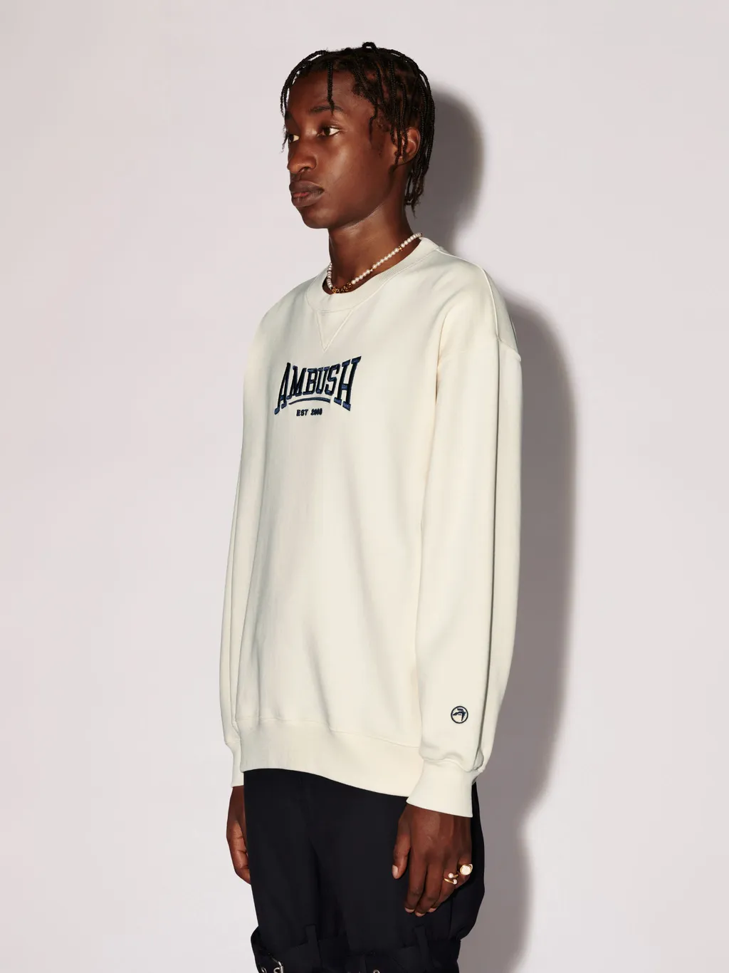 Logo Embroidered Crewneck Sweatshirt