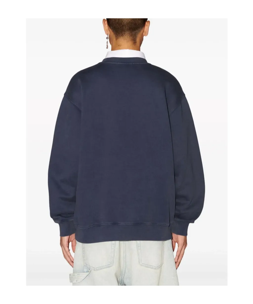 Logo Embroidered Crewneck Sweatshirt