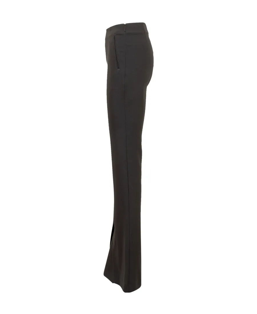 Tailored-Cut Flared Trousers