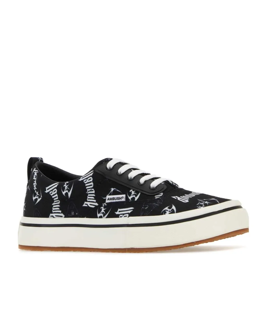 Graphic Printed Lace-Up Sneakers