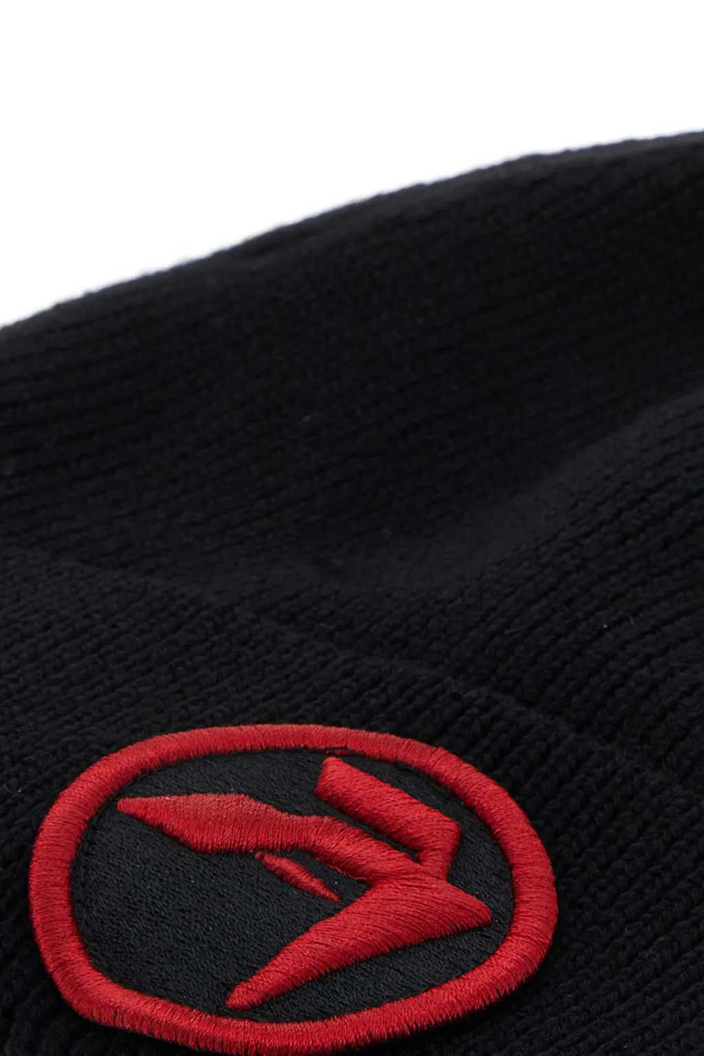 Logo Motif Embroidered Knit Beanie