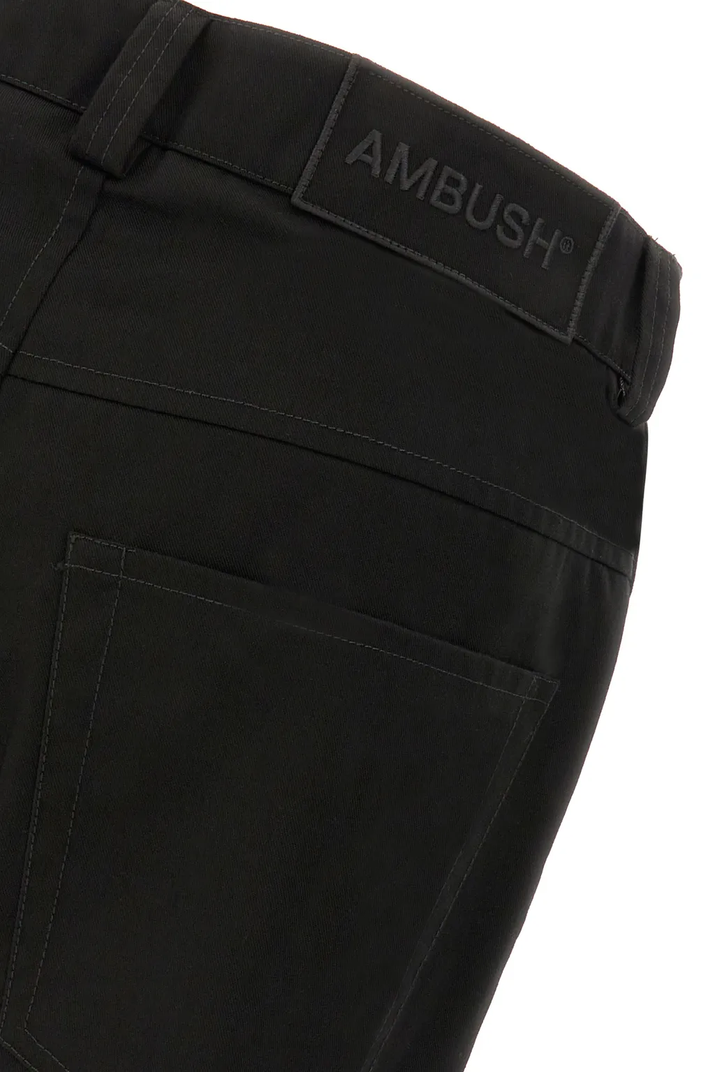 Logo Embroidered Zip Up Trousers