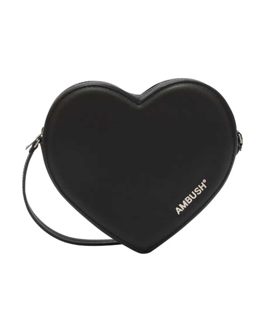 Heart Logo Plaque Crossbody Bag