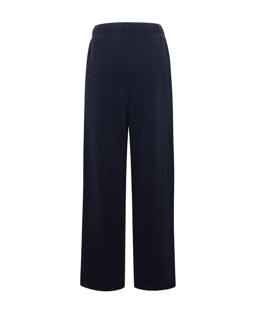 Straight-Leg Elasticated-Waistband Trousers
