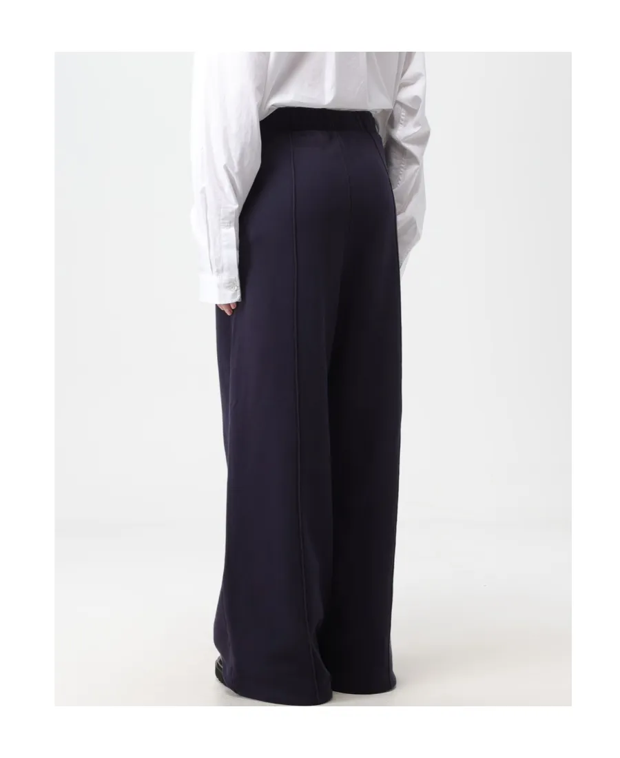 Straight-Leg Elasticated-Waistband Trousers