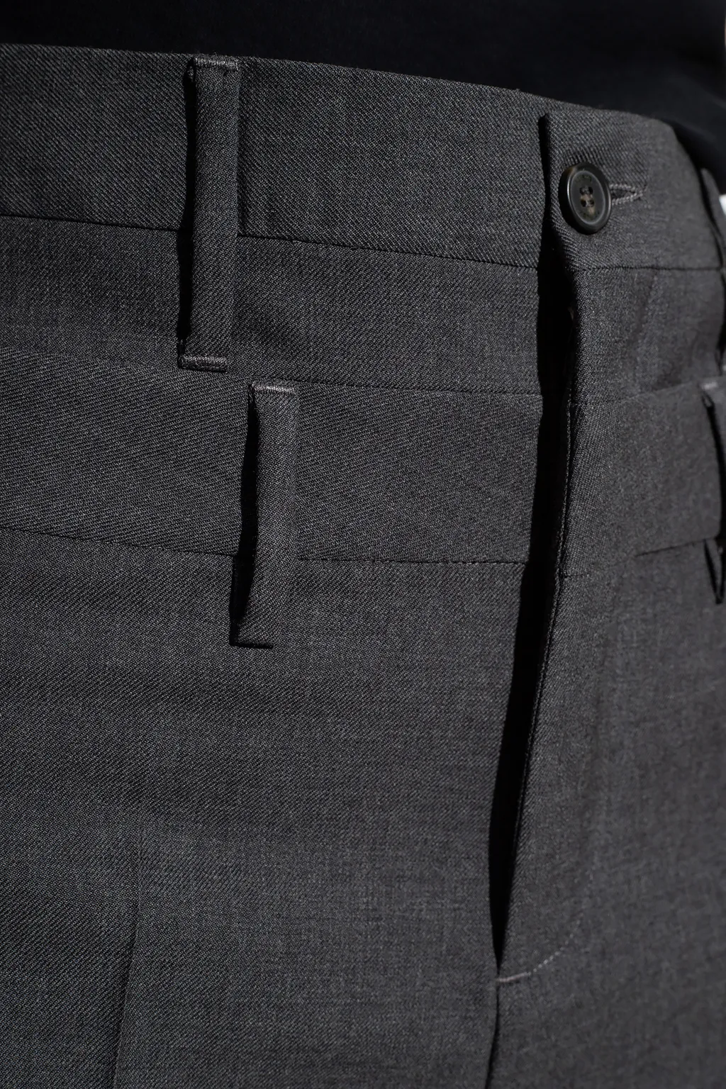 Double-Waist Straight-Leg Trousers
