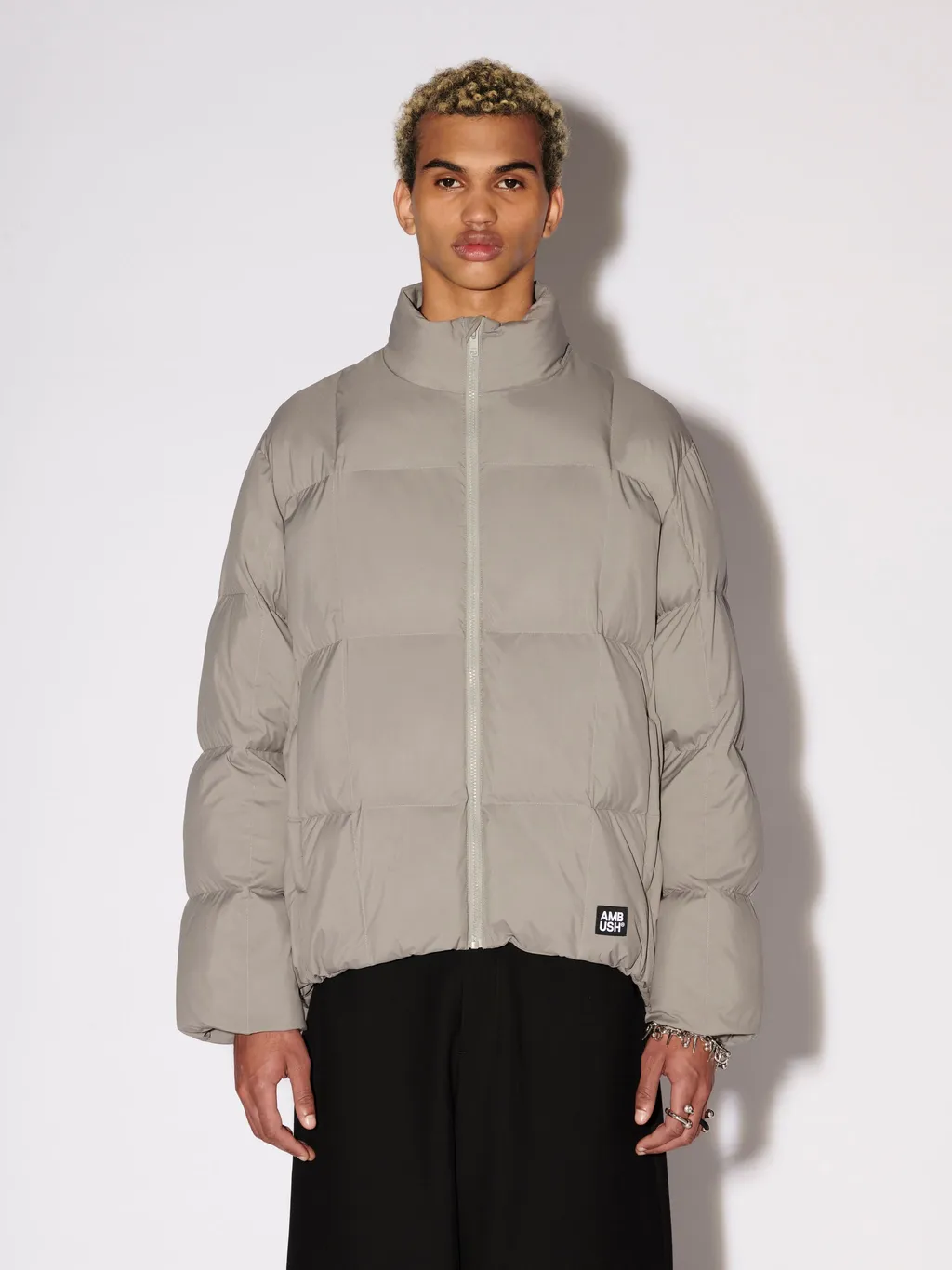 Logo Patch Puffer Jacket