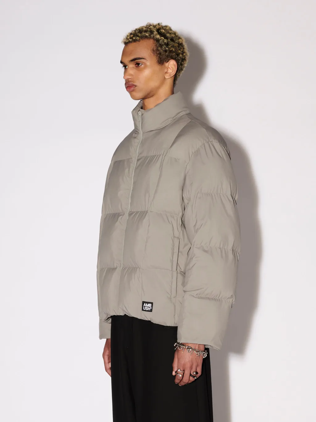 Logo Patch Puffer Jacket
