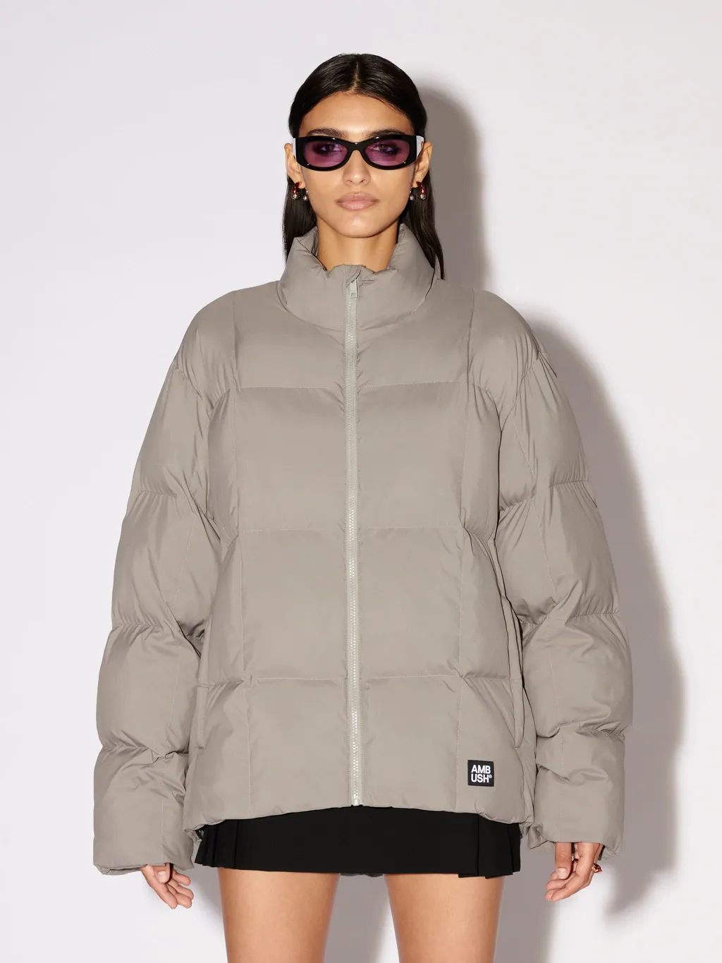 Logo Patch Puffer Jacket